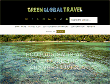 Tablet Screenshot of greenglobaltravel.com